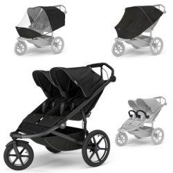 Thule Urban Glide 3 Double Black + korbička Black