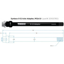 Axle Thule Syntace X-12 160 mm (M12x1.0)