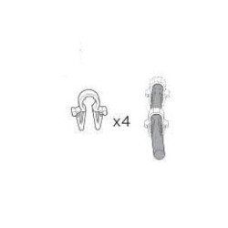 Cable clip set 3,5mm Thule 55017