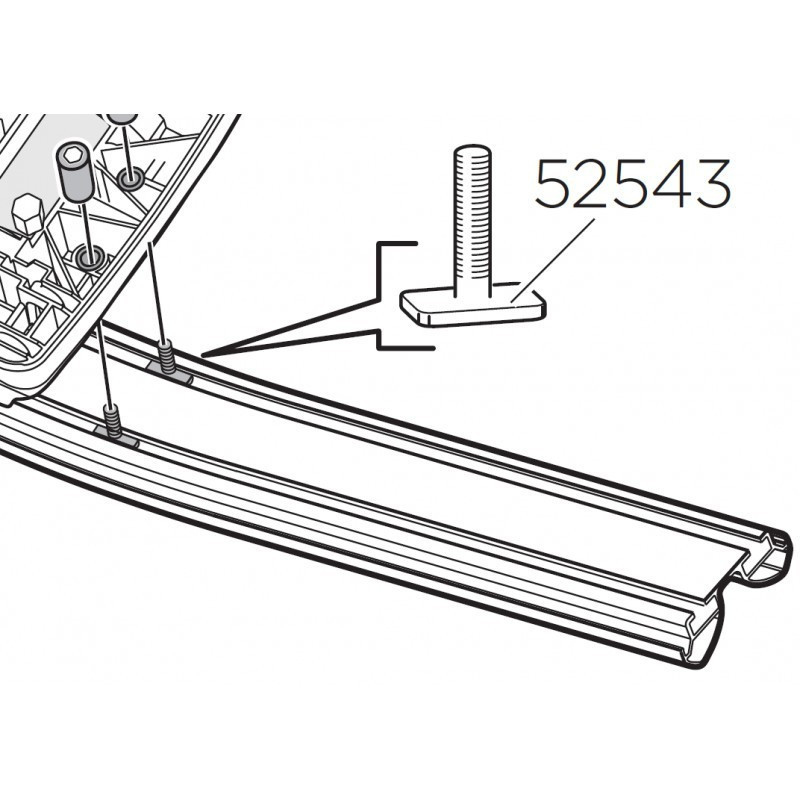 Šroub do lišty Thule 52543 pro Thule 591