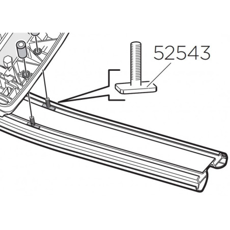 Šroub do lišty Thule 52543 pro Thule 591