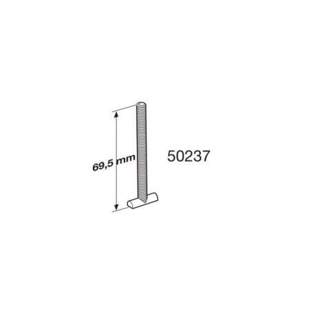 Šroub "T" upínací 69,5 mm Thule 50237