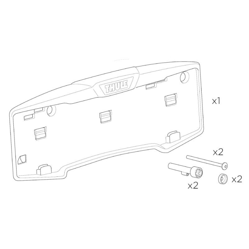 Number Plate Holder Kit Thule 54999
