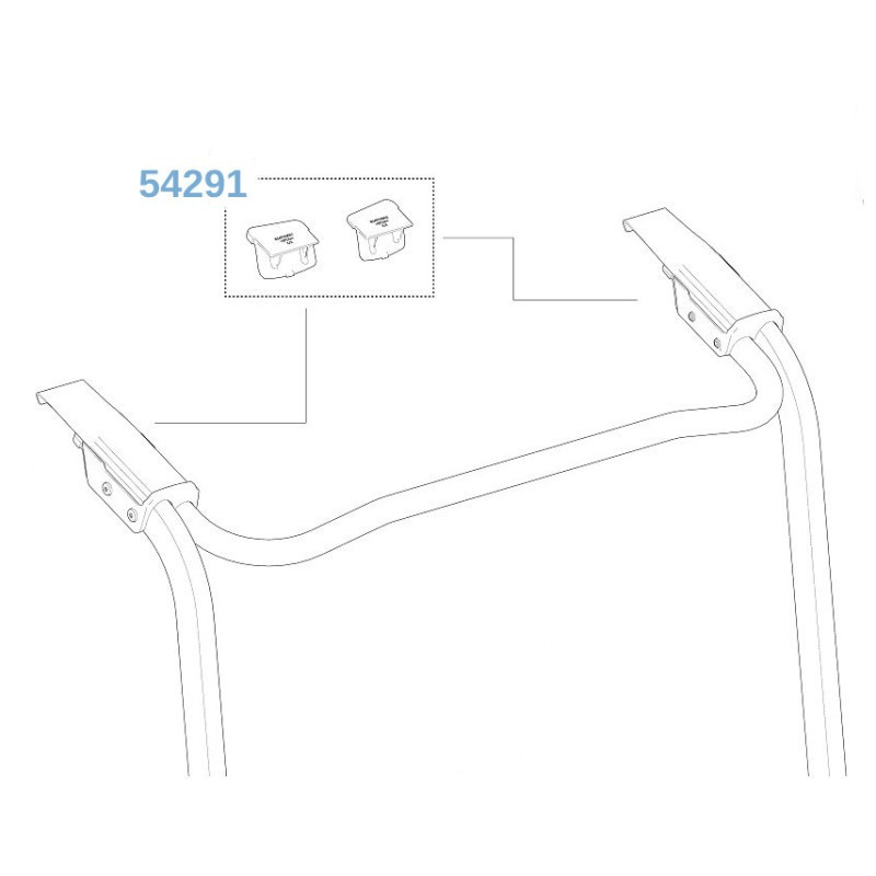 Thule Foot Pads Upper 54291 (911)