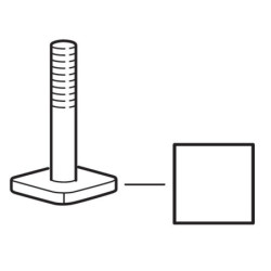 Thule T-Bolt M6 Serrated 52831