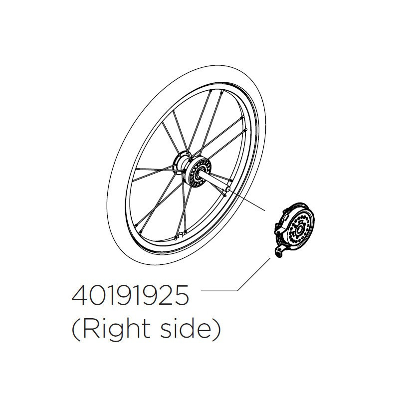 Thule Brake Hub Assembly-Right 40191925