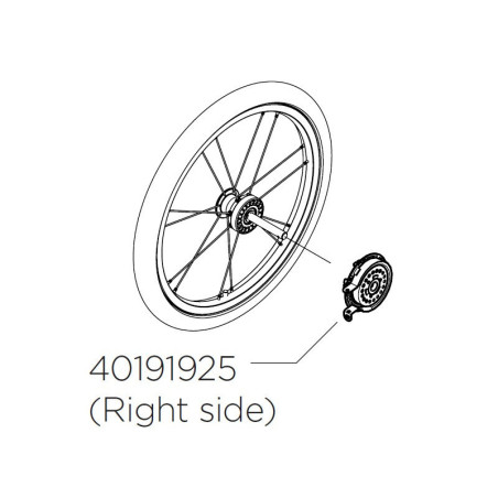 Thule Brake Hub Assembly-Right 40191925