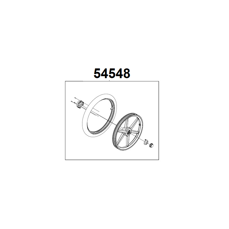 Thule Rear Wheel Assy R 16IN UG 18-X 54548