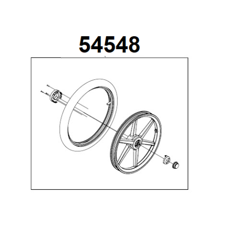 Thule Rear Wheel Assy R 16IN UG 18-X 54548
