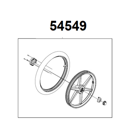 Thule Rear Wheel-L 16IN UG2 18-X 54549