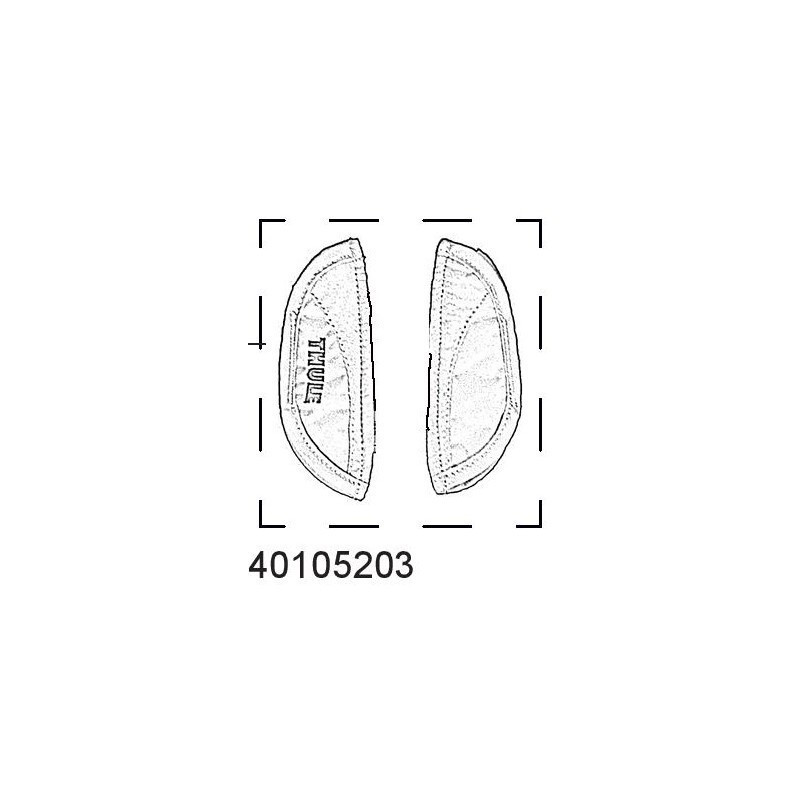 Ramenní vycpávky Thule Chariot 40105203