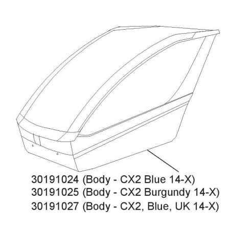 Tělo Burgundy CX2 30191025