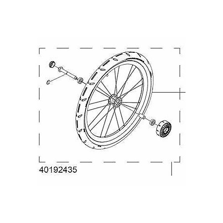 Thule 40192435 pravé kolo pro Lite, Cross, Cab