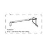 Strap axle snap pin w O-ring Thule 40202055