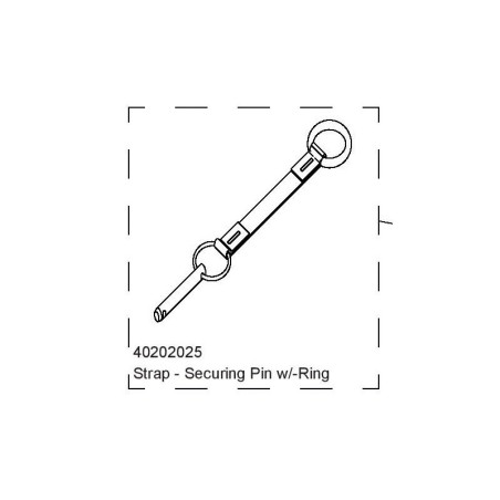 Strap axle snap pin w O-ring Thule 40202055
