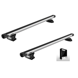 Příčníky Thule 7106 + výsuvné tyče SlideBar 891 + kit na integrované podélníky