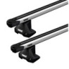 Příčníky Thule 7105 + výsuvné tyče SlideBar 892 + kit s holou střechou