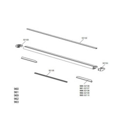 Guma Thule 52102 do T-drážky WingBar tyčí (150 cm)