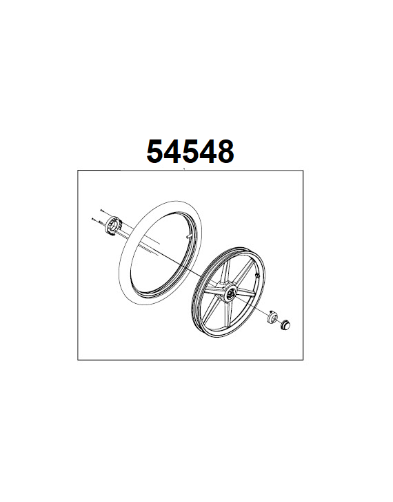 Thule Rear Wheel Assy R 16IN UG 18-X 54548