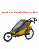 Thule Chariot Sport 1 Spectra Yellow + bike set + kočárkový set + běžecký set