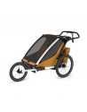 Thule Chariot Sport 2 G3 Double Natural Gold + bike set + kočárkový set + běžecký set