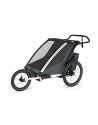 Thule Chariot Cross 2 G3 Double Dark Slate + bike set + kočárkový set + běžecký set