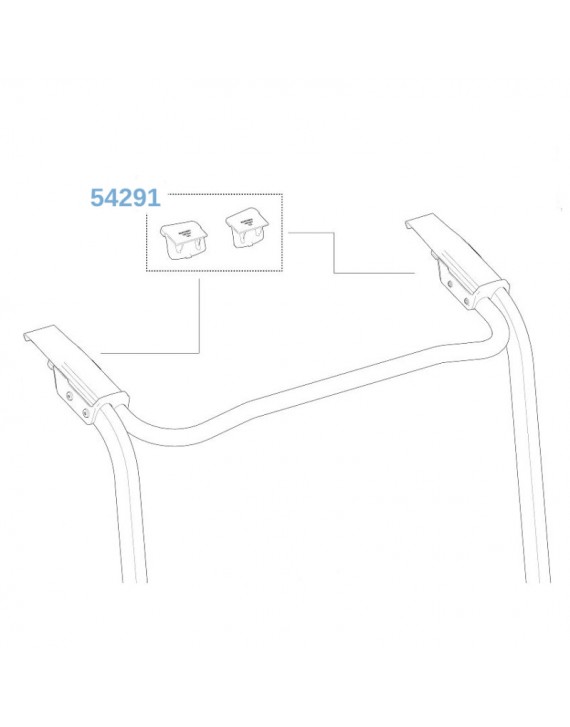 Thule Foot Pads Upper 54291 (911)