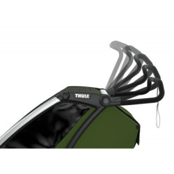 Thule Chariot Cab 2 Cypress Green + bike set + kočárkový set + běžecký set