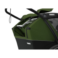 Thule Chariot Cab 2 Cypress Green + bike set + kočárkový set + běžecký set