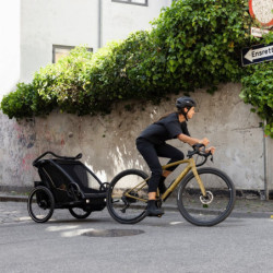 Thule Chariot Sport 2 G3 Double Black + bike set + kočárkový set + běžecký set