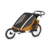 Thule Chariot Sport 2 G3 Double Natural Gold + bike set + kočárkový set + běžecký set