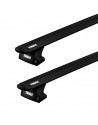 Střešní nosič Thule s hliníkovou EVO tyčí černý na VOLVO XC 60 5-dr SUV, 08-17 integrované podélníky