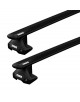 Střešní nosič Thule s hliníkovou EVO tyčí černý na MITSUBISHI Triton (KB4T) 4-dr Double Cab, 10-15 s holou střechou