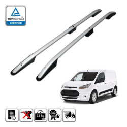Podélné nosiče stříbrné Ford Transit Connect, r.v. 2014-2023 - krátká verze L1