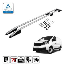 Podélné nosiče stříbrné Renault Traffic, krátká verze L1, r.v. 2014+