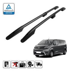 Podélné nosiče černé Toyota Proace - verze Compact, r.v. 2016+