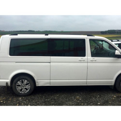 Podélné nosiče černé Volkswagen T6, krátká verze L1