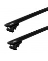 Střešní nosič Thule s hliníkovou EVO tyčí černý na VOLKSWAGEN Caddy Maxi Life (MK III, IV) 5-dr MPV 16- se střešními podélníky (