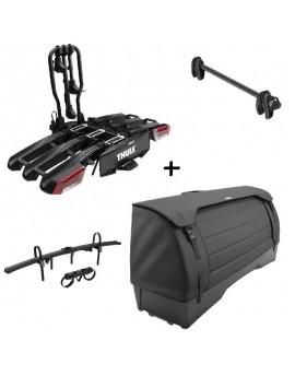 Thule EasyFold 3 945 3bike + box Thule Onto + adaptér pro další kolo + držák kola