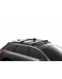 Střešní nosič Thule Edge černý na DACIA Logan MCV 5-dr combi 13- se střešními podélníky (hagusy)
