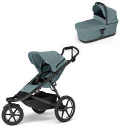 Thule Urban Glide 3 Mid blue + korbička Mid blue