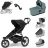 Set 7v1 Thule Urban Glide 3 Black + korbicka mid blue
